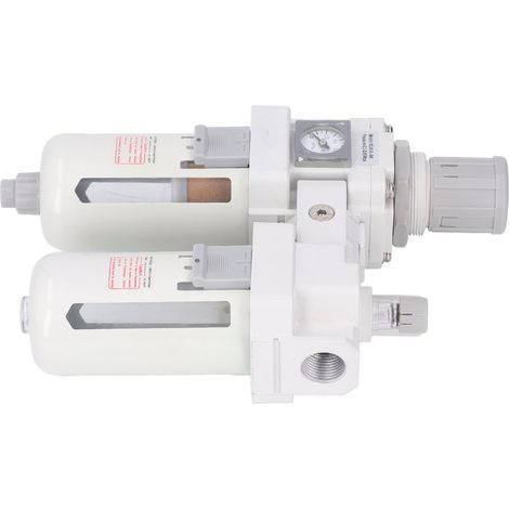 Luftdruckregler mit Drehknopf, korrosionsbeständigem Wasser- und Ölabscheider, G1/2-Zoll-Gewinde, für Kompressor und pneumatische Systeme. (1/5)