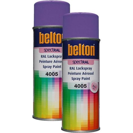 2 bombes de peinture Belton Spectral RAL4005 Lilas Bleu 400ml