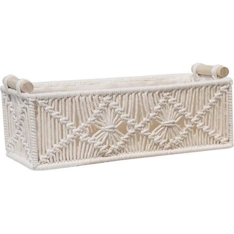 Panier de rangement en osier - Petit panier tressé - Organiseur multi-usages pour salle de bain, cuisine, chambre à coucher