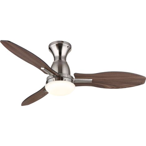 DC Ceiling Fan Gale Nickel with LED & Remote
