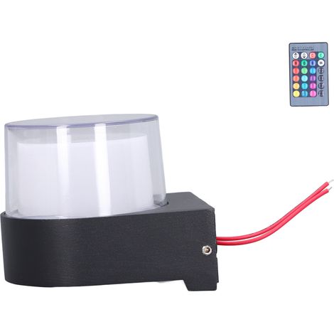Applique murale extérieure LED RGB 5W avec télécommande, étanche, pour chambre ou salon, AC85-265V (1/5)