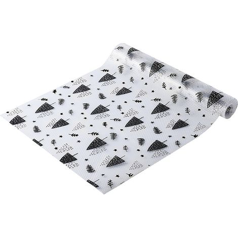 Tapis De Protection Pour Meuble - En Papier Imprimé Anti-graisse - Découpable - Pour Armoires Cuisine Et Dressers - 120 X 45 Cm (1/4)