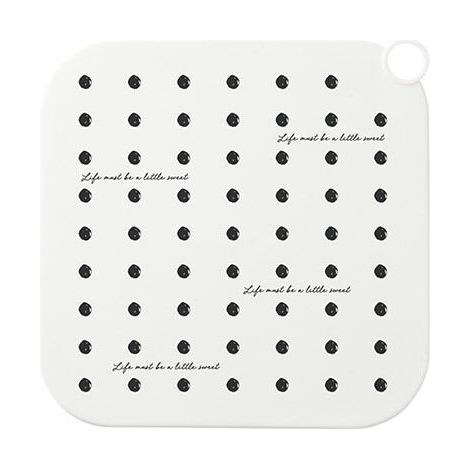 Filtre de sol désodorisant en silicone pour salle de bain, cuisine et toilettes, 20 x 20 cm, blanc, motif vague punk (1/4)