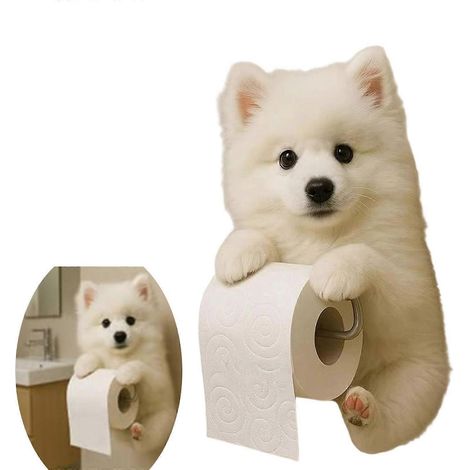 Distributeur de papier toilette mural à ventouse pour salle de bain et cuisine, sans perçage. (1/5)