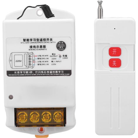 Interrupteur sans fil intelligent pour pompe à eau et appareils puissants 220V AC BEM 2201, contrôle à distance domestique (1/5)