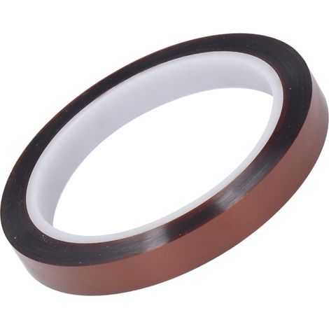 Hitzebeständiges Klebeband 12 mm x 33 m, hochtemperaturbeständiges PI-Isolierband, Reparaturklebeband für Instandhaltungszwecke (1/5)