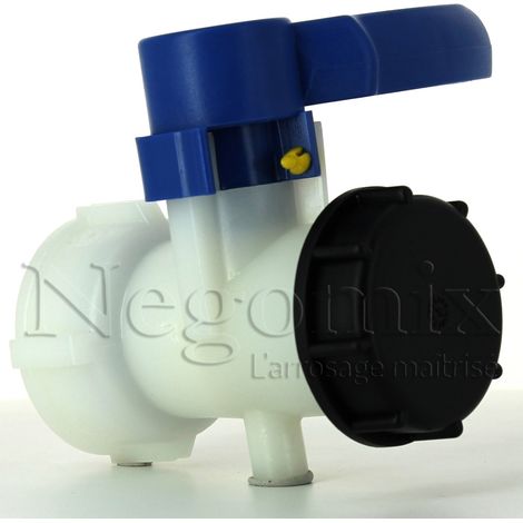 Negomix – Vanne papillon monobloc S60x6 pour cuve 1000 litres – Remplacement rapide – Clapet intérieur pour étanchéité optimale