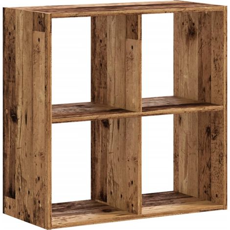 Maison Exclusive - Bücherregal Altholz-Optik 68,5x32x68,5 cm Holz
