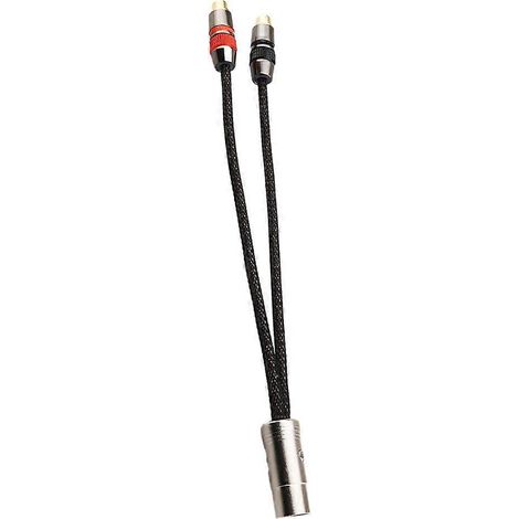 Adaptateur audio haute fidélité de 15 cm, DIN 5 broches mâle vers RCA 2 broches femelle, compatible avec les câbles adaptateurs audio pour amplificateurs DIN 5 broches vers RCA femelle. (1/5)