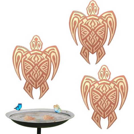 Bain d’oiseaux en disque de cuivre, Plateau d’entretien et de nettoyage de l’eau, Disques en cuivre pour Jardin, Parc, Patio. (1/5)