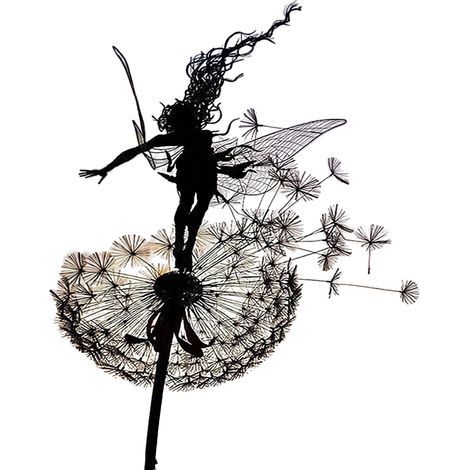 Feengarten-Stecker – Flache Metallskulptur, Gartendekoration für Rasen und Garten – 1 Stück (1/5)