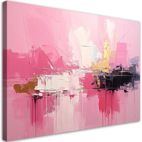 Leinwandbilder Rosa Abstraktion mit weichem Licht und Tiefe 30x20 (1/5)