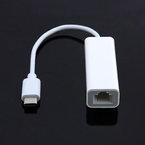 Adaptateur USB-C vers RJ45 Ethernet LAN, câble réseau pour ordinateur portable, USB 3.1 Type-C, multicolore, connexion filaire rapide et stable (1/5)
