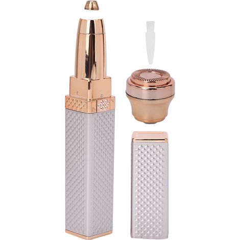Appareil d'épilation électrique 2 en 1 pour femmes : tondeuse à sourcils, rasoir à lèvres et rasoir pour le visage rechargeable (1/5)