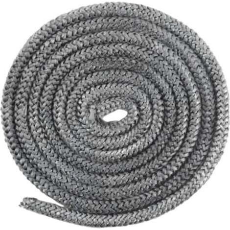 Joint pour poêle et cheminée en fibre de verre résistant à 550 °C – 10 mm × 2,5 m – Joint tressé haute performance (1/5)