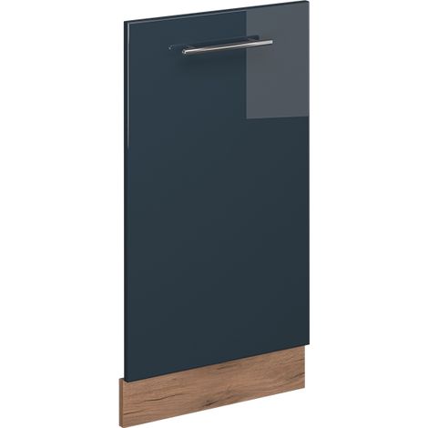 Geschirrspülblende Fame-Line, Dunkelblau Hochglanz, 45 cm ohne Arbeitsplatte, Vicco