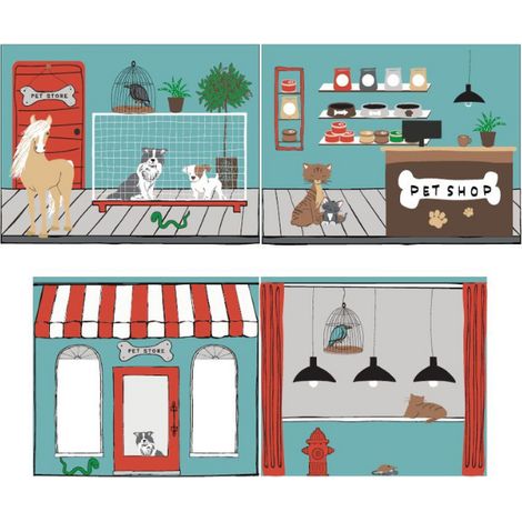 Tente de lit Pet Shop (1/4)