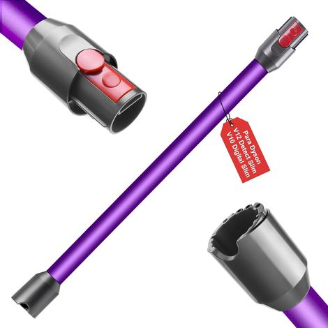 Verlängerungsrohr für Dyson V12 Detect Slim / V10 Digital Slim Stabstaubsauger, 74cm Aluminium Ersatz Teleskoprohr Schnellspanner Verlängerungsstange für V12/V10 Slim Ersatzteile (Violett) (1/5)