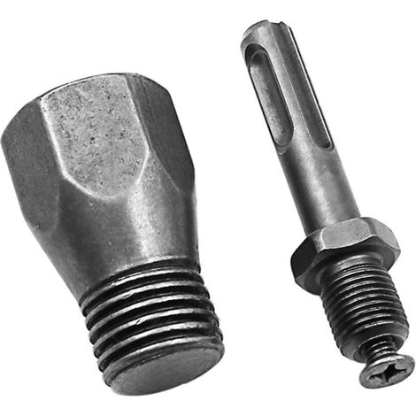 Adaptateur de Carotteuse pour Perceuse à Percussion, Métal Noir (1/4)
