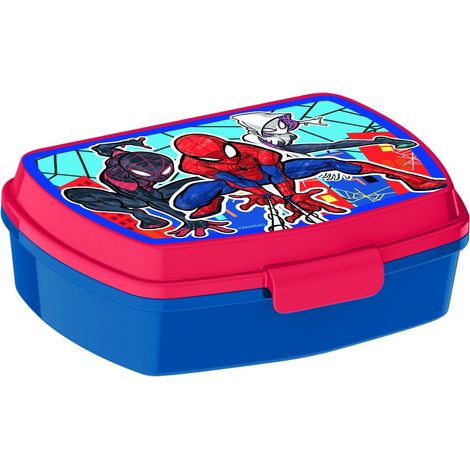 Tataway Sandwich Box Spiderman Porta Pranzo Pratico per Bambini