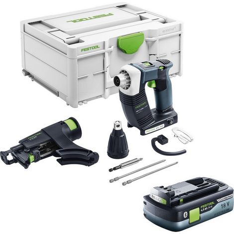 Festool Akku-Bohrschrauber DWC 18-2500-Basic + BP 18 Li 4,0 HPC-ASI 577055
