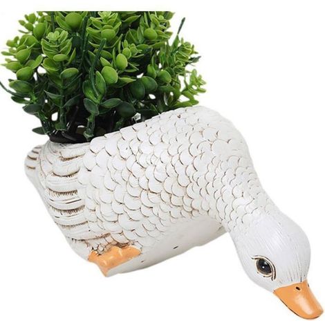 Jardinière Animalière - En Résine - Pour Succulentes Et Petites Plantes - Intérieur Et Extérieur - 1 Pièce (1/5)