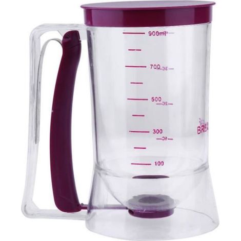 Machine à pâtes manuelle,900ml crème pâtisserie outils distributeur bricolage cuisson mélangeurs Cupcake pâte - Type VIOLET A (1/5)