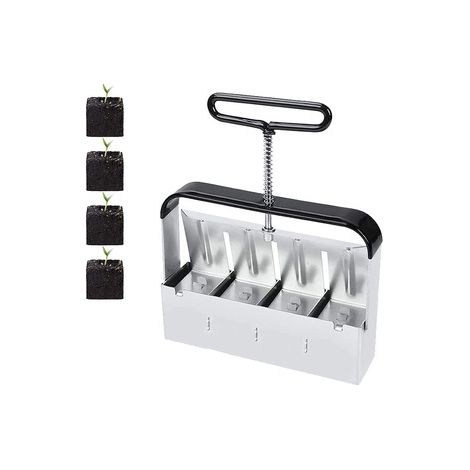 Presse à mottes manuelle pour semis – Moule à blocs de terre pour jardin – Outil de germination écologique