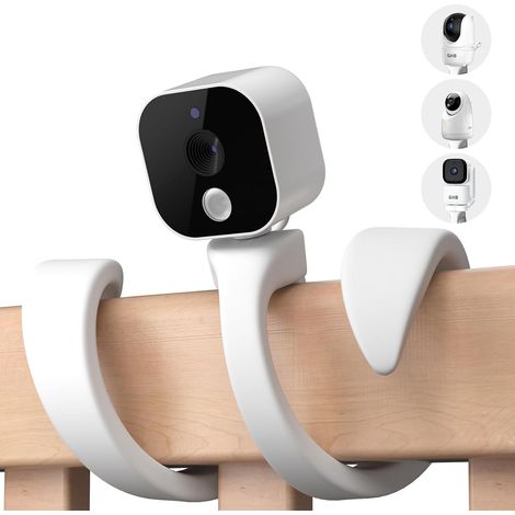 Support flexible universel babyphone, bras réglable fixation bureau lit bébé, support caméra surveillance enfant multifonction (1/5)