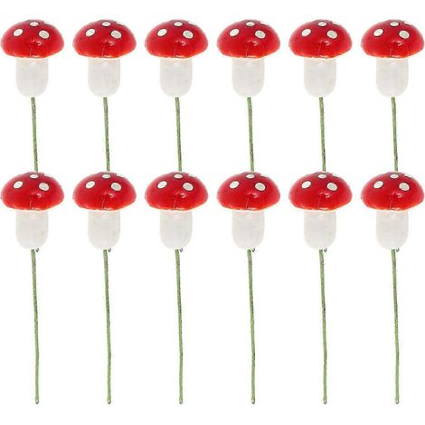 Pilz-Weihnachtsbaumschmuck, kleine Ornamente für Heimpartys, 12 Stück (1/5)