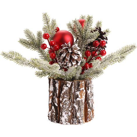 beflockter Büroweihnachtsbaum (1/4)