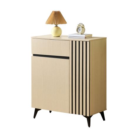 Credenza/scarpiera con 2 ante e 1 cassetto: soluzione versatile per riporre oggetti in corridoio, soggiorno o camera da letto, con ripiani regolabili. [VECCHIO CODICE ARTICOLO: N621P307367N] (1/5)