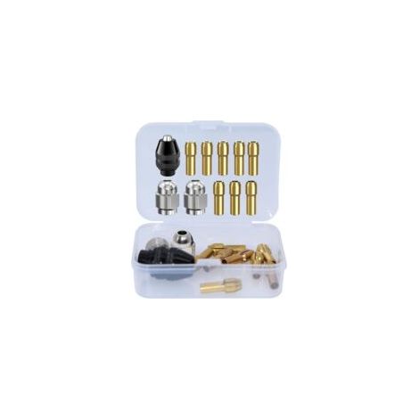 Set mit 11 Dremel-Spannfuttern inklusive Koffer – Schnellspannklemmen für Dremel-Werkzeuge, ideal für Präzisionsarbeiten. - Crezuo (1/4)