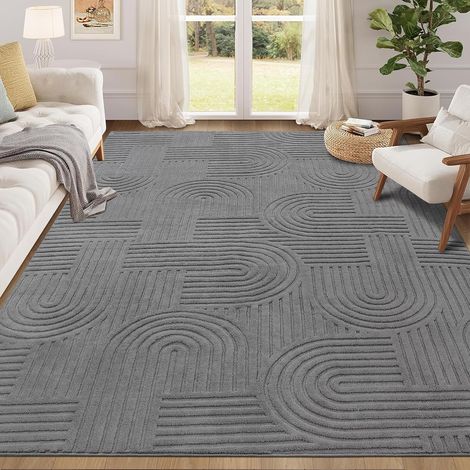 Tapis Salon Effet 3D 140 x 200 cm, Extra Epais Tapis Chambre Antidérapant Lavable en Machine, Ne Perd Pas Ses Poils, Grand Moelleux Tapis Salle a Manger pour Interieur, Salon, Chambre à Coucher (1/5)