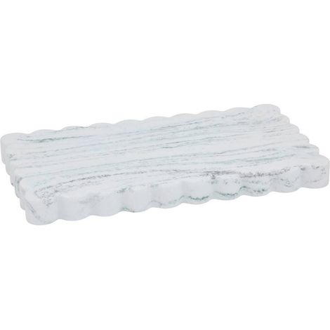 Plateau de Salle de Bain "Marby" 23cm Blanc