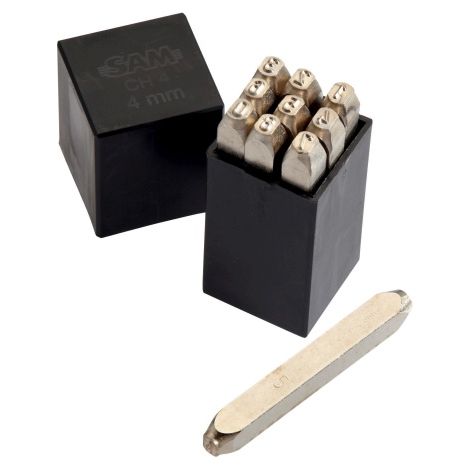 Kit de poinçons de gravure des nombres SAM, (Nombres 0 8) x 9 pièces ( Prix pour 1 )