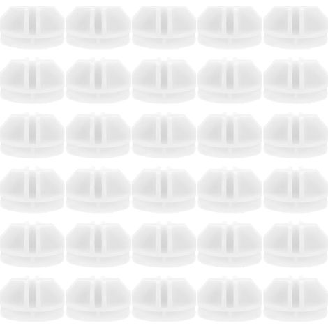 Lot de 36 connecteurs cubiques en ABS blanc, installation sans outil (1/5)