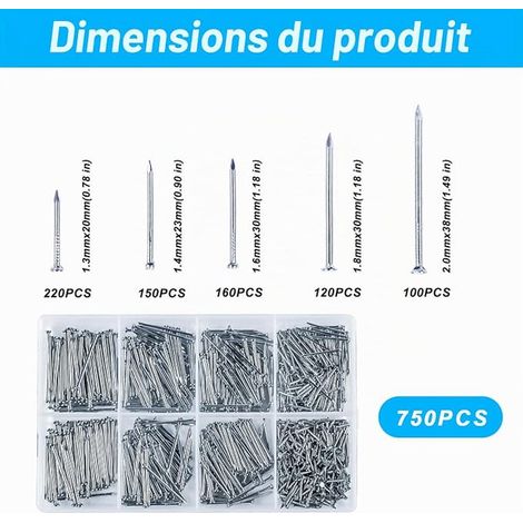 Brick Wall Masonry Nails for Hanging Pictures (1/4)