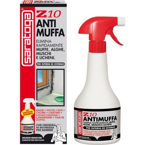 Saratoga Z10, Spray liquido antimuffa per muro. Contro muffe,alghe muschi 1000ml