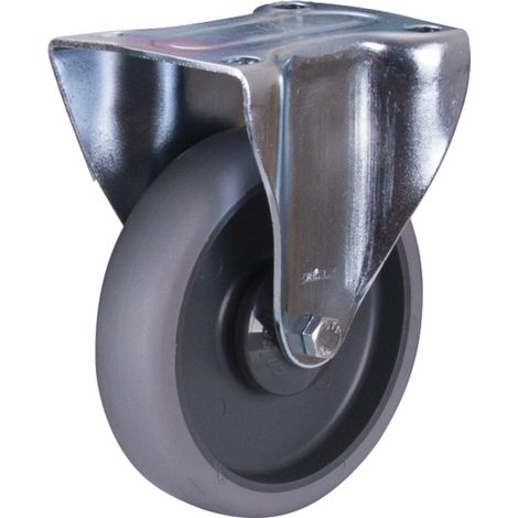 VARIOfit Bockrolle 125 x 32 mm grau (thermoplastisch) (1/3)