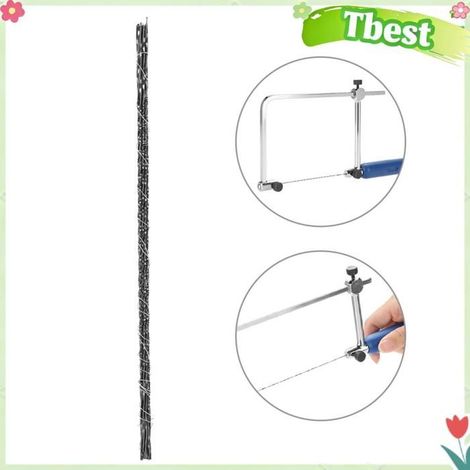 Tbest Lames de scie à bois 12 pièces Lames de Scie à Chantourner avec Dents en Spirale pour Scie lunettes horloger Lame de scie 8 (1/5)