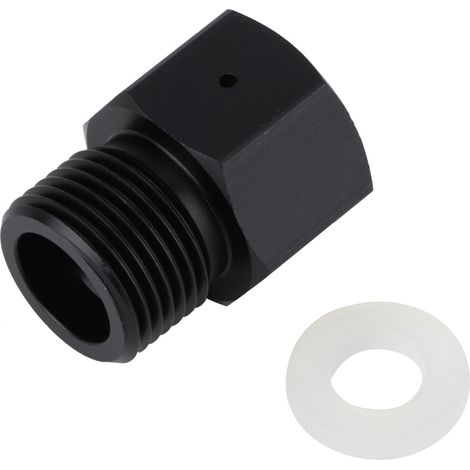 Adaptateur/convertisseur noir pour bouteille de CO2 W21.8 (régulateur de pression pour fût de bière/aquarium). (1/5)