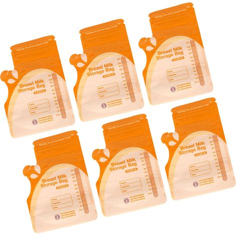10 sachets de conservation de lait maternel jetables avec tétines qui tiennent debout toutes seules. (1/5)