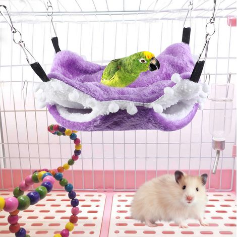 Hamac suspendu pour hamster écureuil violet, nid douillet d'hiver, cage-grotte (1/5)