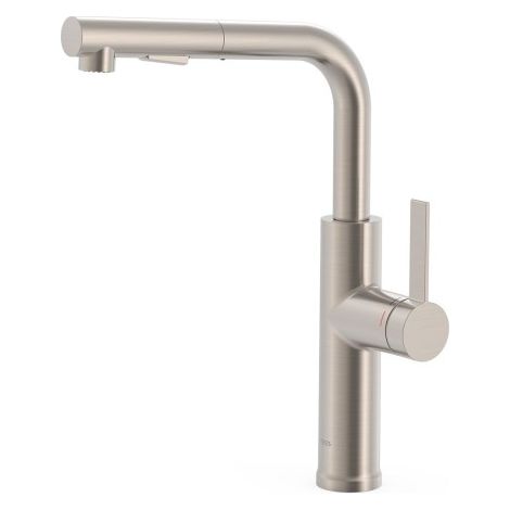 Mitigeur cuisine à bec amovible et 2 types de jet Acier - TRES 23043803AC