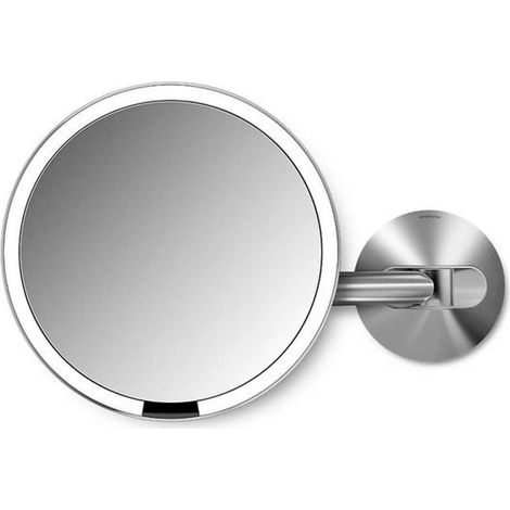 Simplehuman - Wand-Schminkspiegel mit LED Beleuchtung, Edelstahl matt ST3003 (1/5)