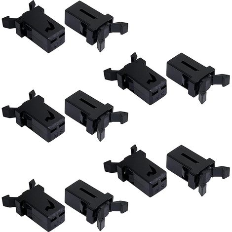 CCYKXA 10er-Pack Ersatz-Kunststoffverschlüsse für Brabantia 3-50 Liter Auto-Mülleimer (schwarz) (1/3)