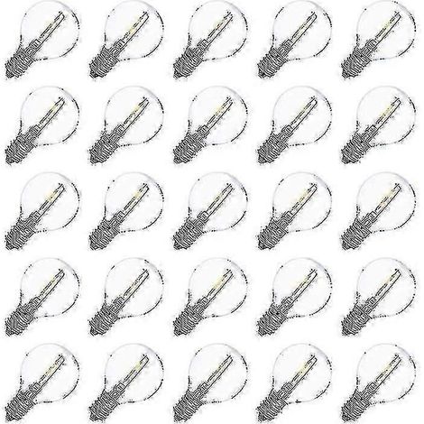 25 ampoules LED de remplacement G40 E14 0,6 W 2700 K à filament LED - en stock (1/5)