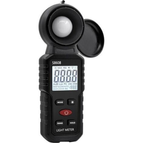 Digital Luxmètre Numérique, Mesure des Lumières avec 0.1-200,000 Lux, Posemètre Numérique Portable Ambiante Portée Jusqu'à 200,000 Lux pour Lumière LED, Plantes,de DEBUNS