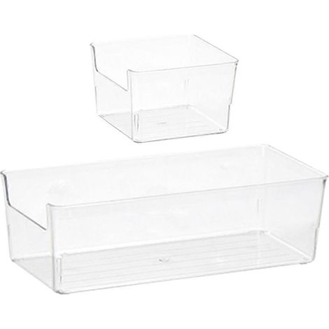 Stück Schreibtisch-Schubladenboxen, Aufbewahrungsboxen für Schubladen, Aufbewahrungsboxen für Kleinigkeiten-28.5x9.5CM (1/4)